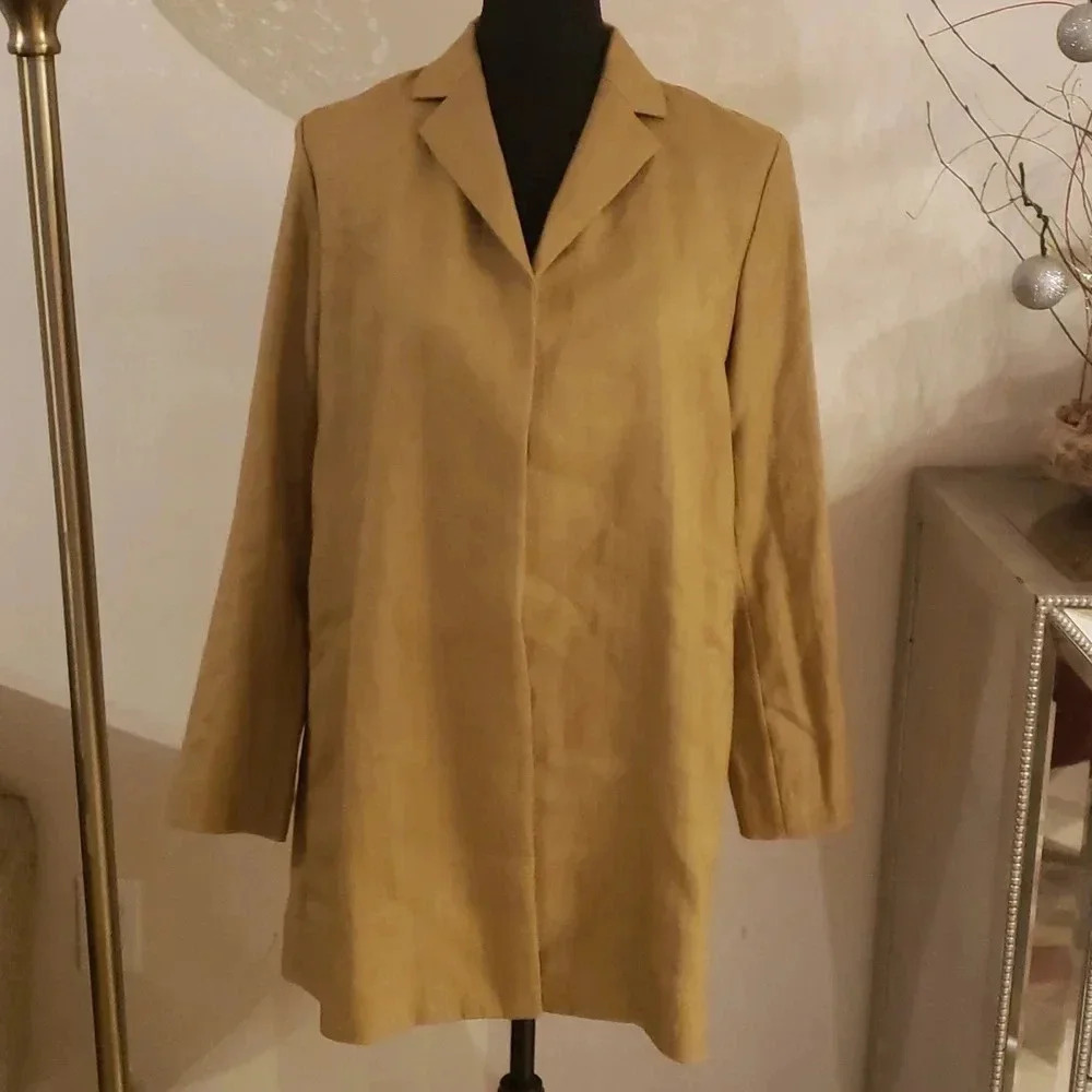 Theory Linen Open Front Cardigan Size P Nwot - image 5